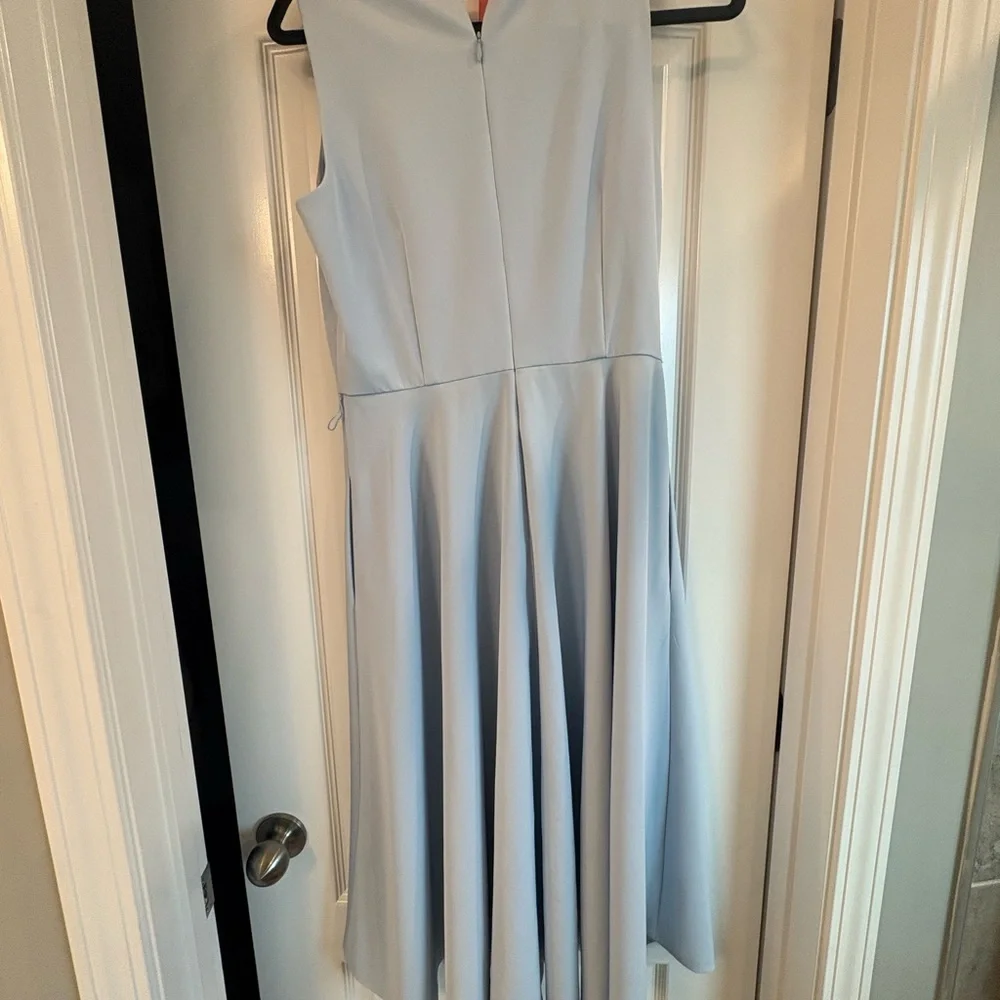 Vince Camuto Sky Blue A-Line Skirt - Picture 4 of 5